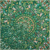 Carré en Soie 105 x 105 ORIA VERT | Petrusse 