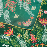 Carré en Soie 105 x 105 ORIA VERT | Petrusse 