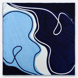 SILK SCARF 65 - ORPHEE BLUE