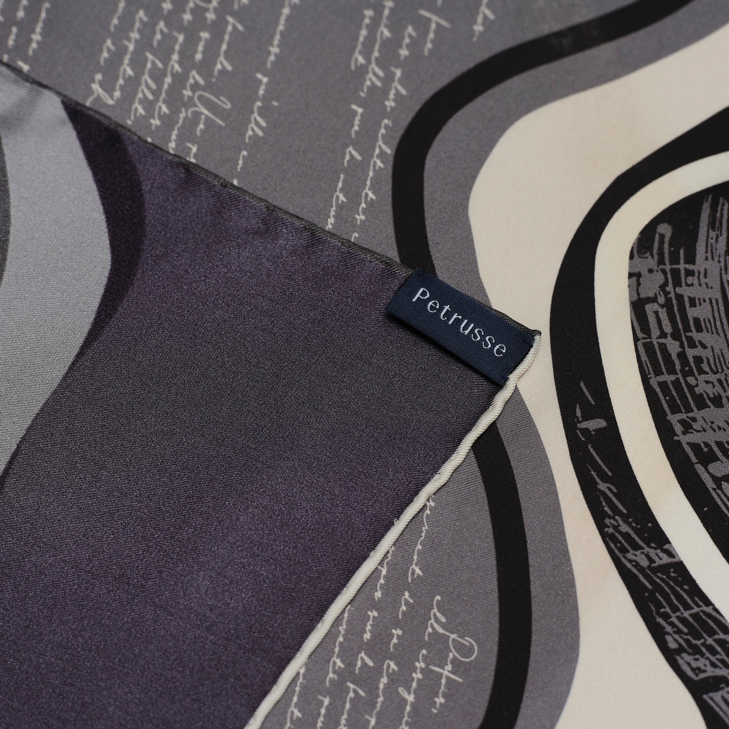 SILK SCARF 65 - ORPHEE COFFEE BROWN