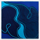 SILK SCARF 65 - ORPHEE EMERALD SAPPHIRE
