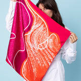 SILK SCARF 65 - ORPHEE FUCHSIA