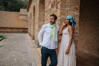 Carré en soie 90x90cm YSEULT ORANGE – Écharpe pour femme | Petrusse