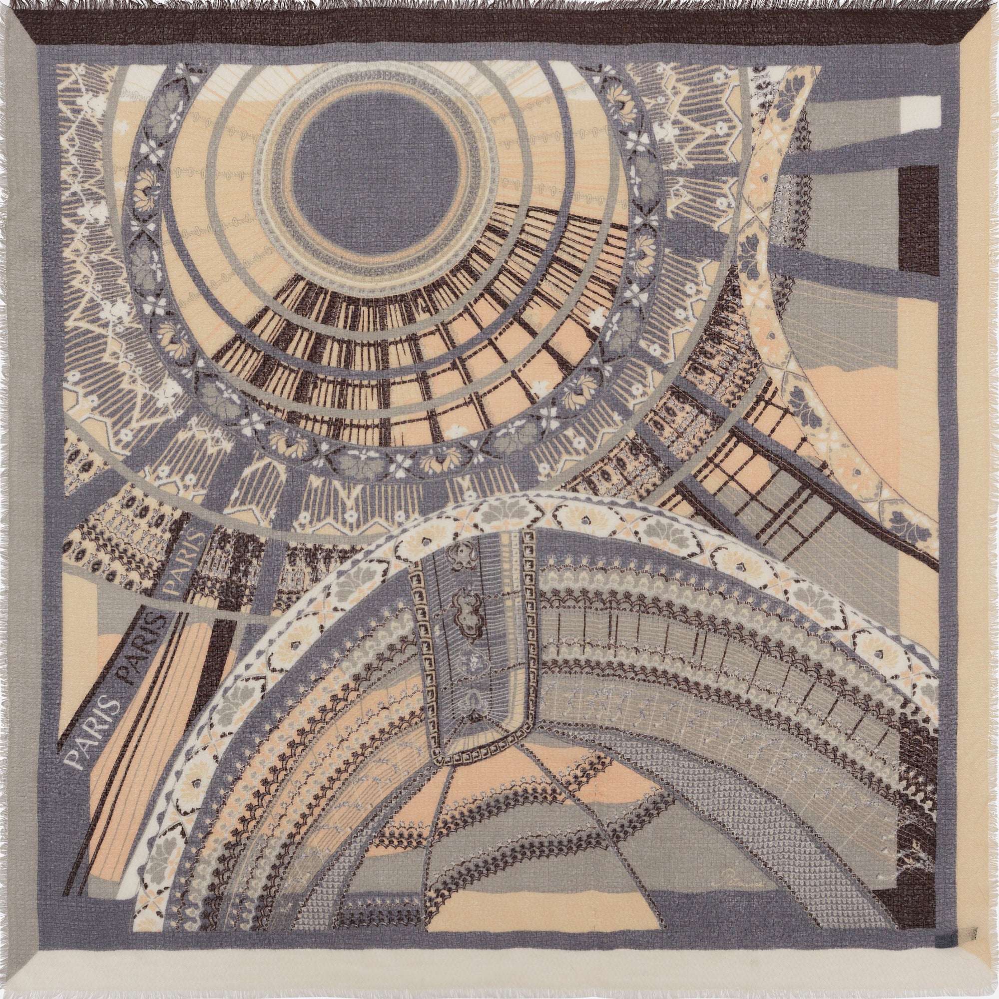 WOOL SCARF 120 - PARIS BEIGE