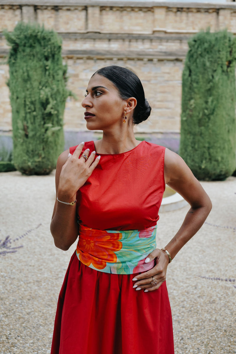 Écharpe pour femme PAZ FUCHSIA – Foulard en coton | Petrusse