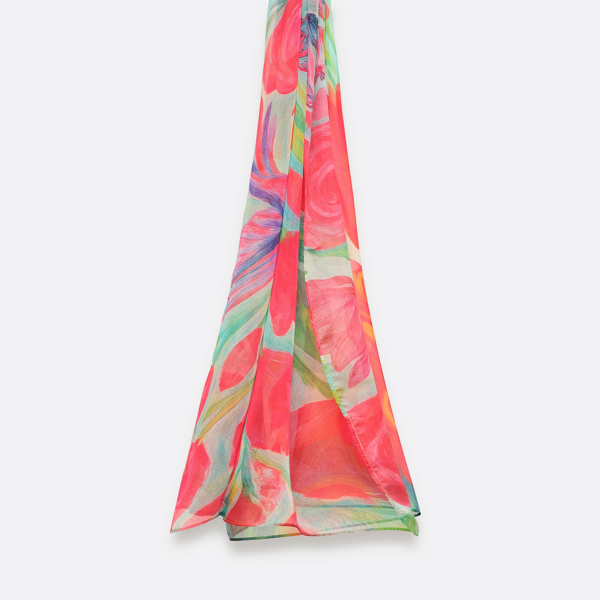 Écharpe pour femme PAZ FUCHSIA – Foulard en Soie | Petrusse