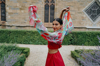 Écharpe pour femme PAZ FUCHSIA – Foulard en Soie | Petrusse