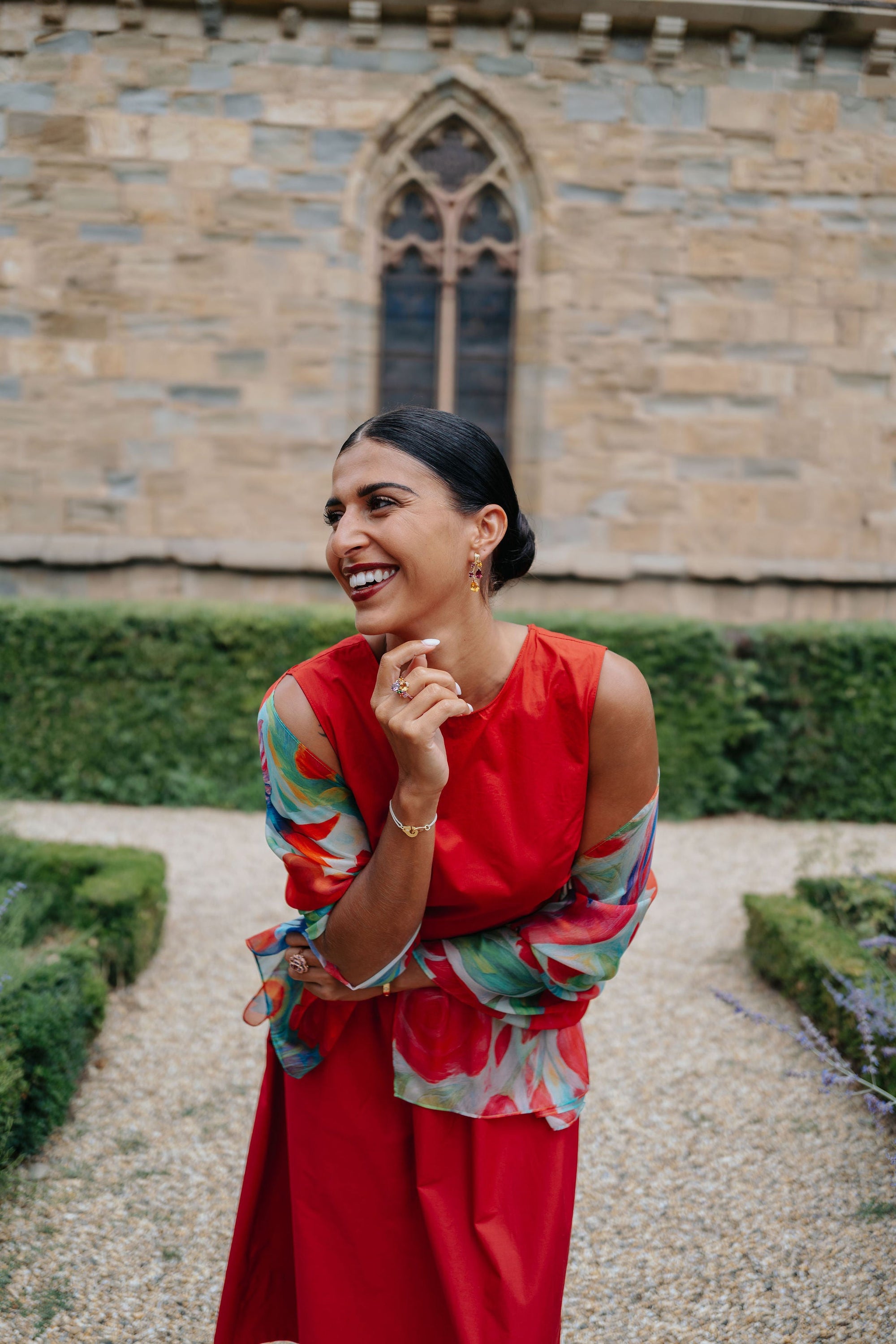 Écharpe pour femme PAZ FUCHSIA – Foulard en Soie | Petrusse