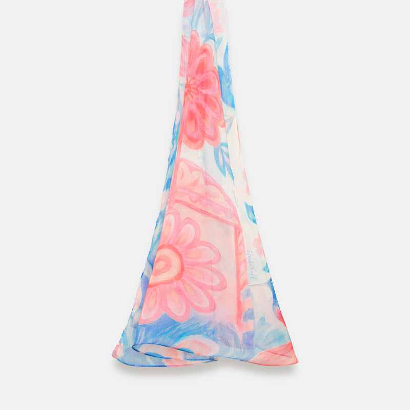 Écharpe pour femme PAZ PASTEL – Foulard en Soie | Petrusse