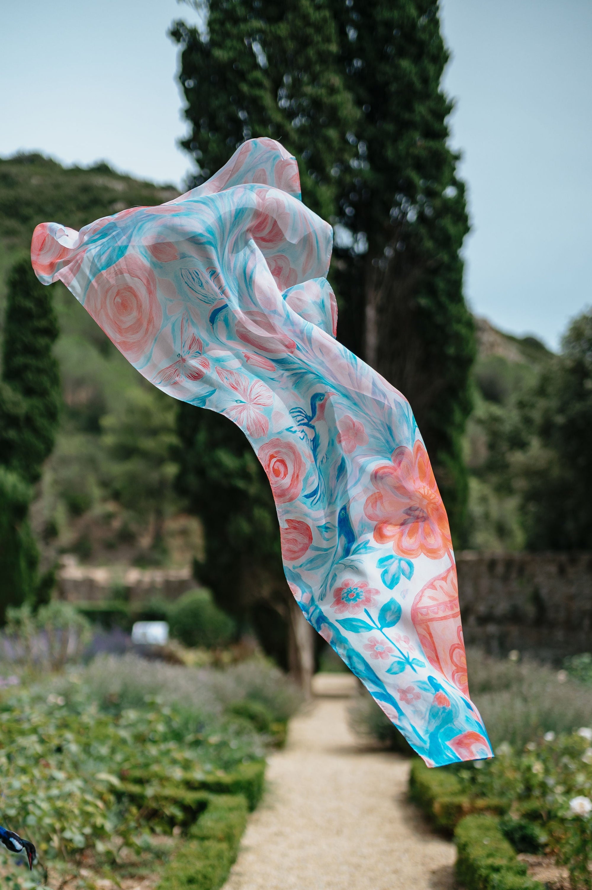 Écharpe pour femme PAZ PASTEL – Foulard en Soie | Petrusse