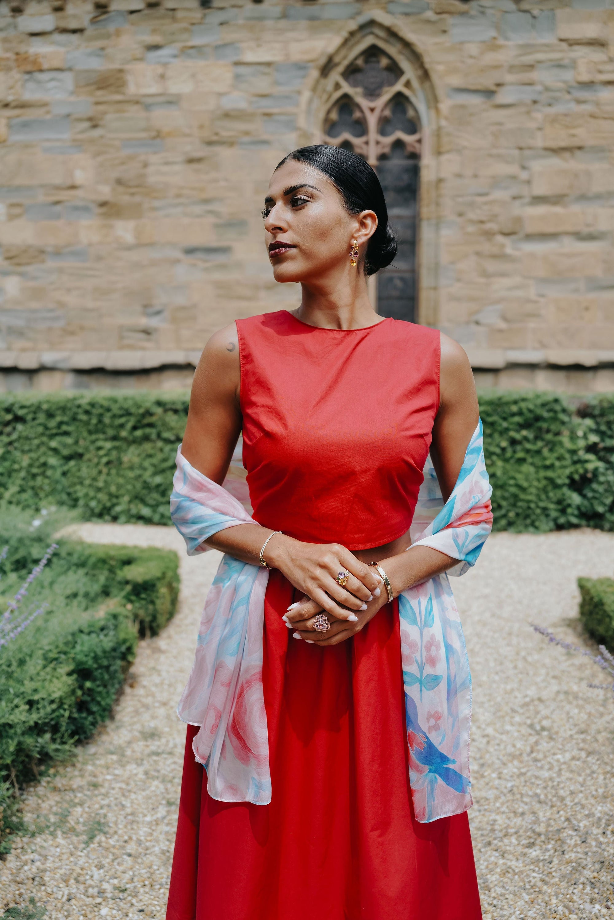 Écharpe pour femme PAZ PASTEL – Foulard en Soie | Petrusse