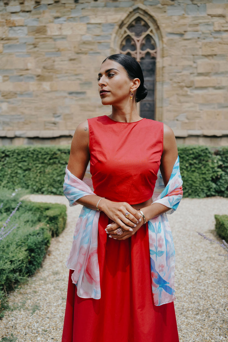 Écharpe pour femme PAZ PASTEL – Foulard en Soie | Petrusse