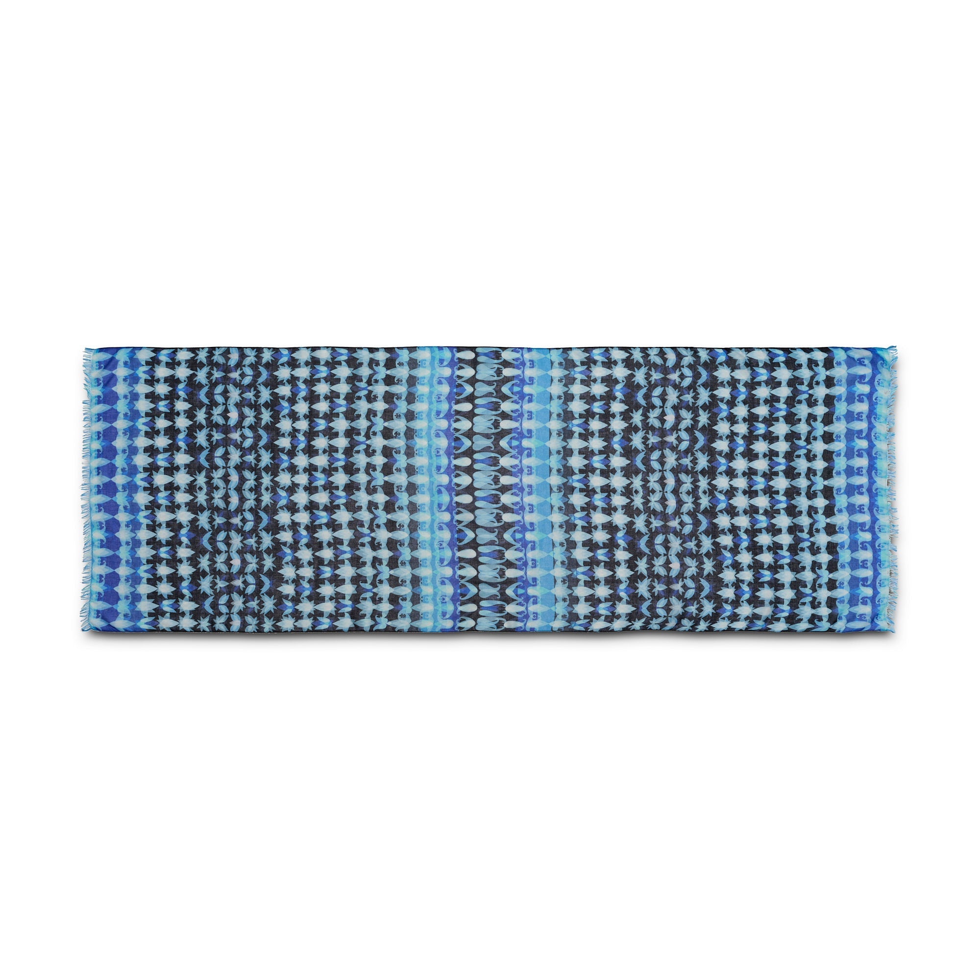 SAHARA BLEU – Écharpe pour femme et homme en modal & soie | Petrusse