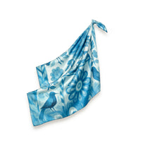 Carré en soie VIDA DENIM 90x90cm | Petrusse