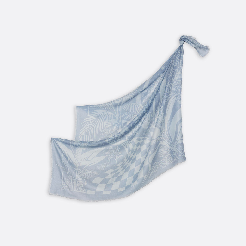 CARRE CACHEMIRE 120 - VILLA BLEU DENIM