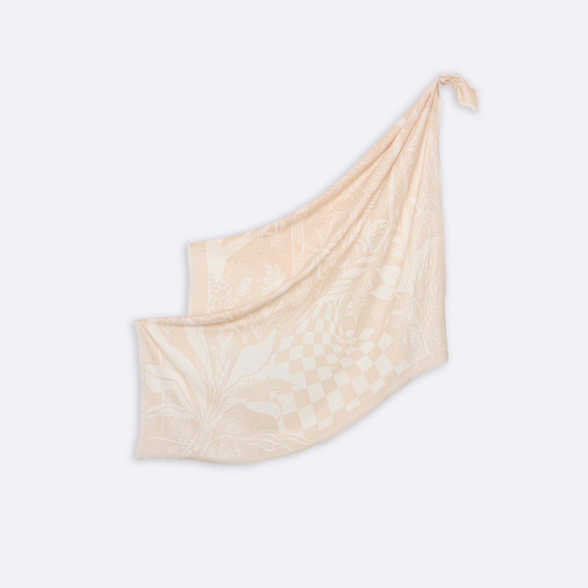 WOOL SCARF 120 - VILLA BEIGE