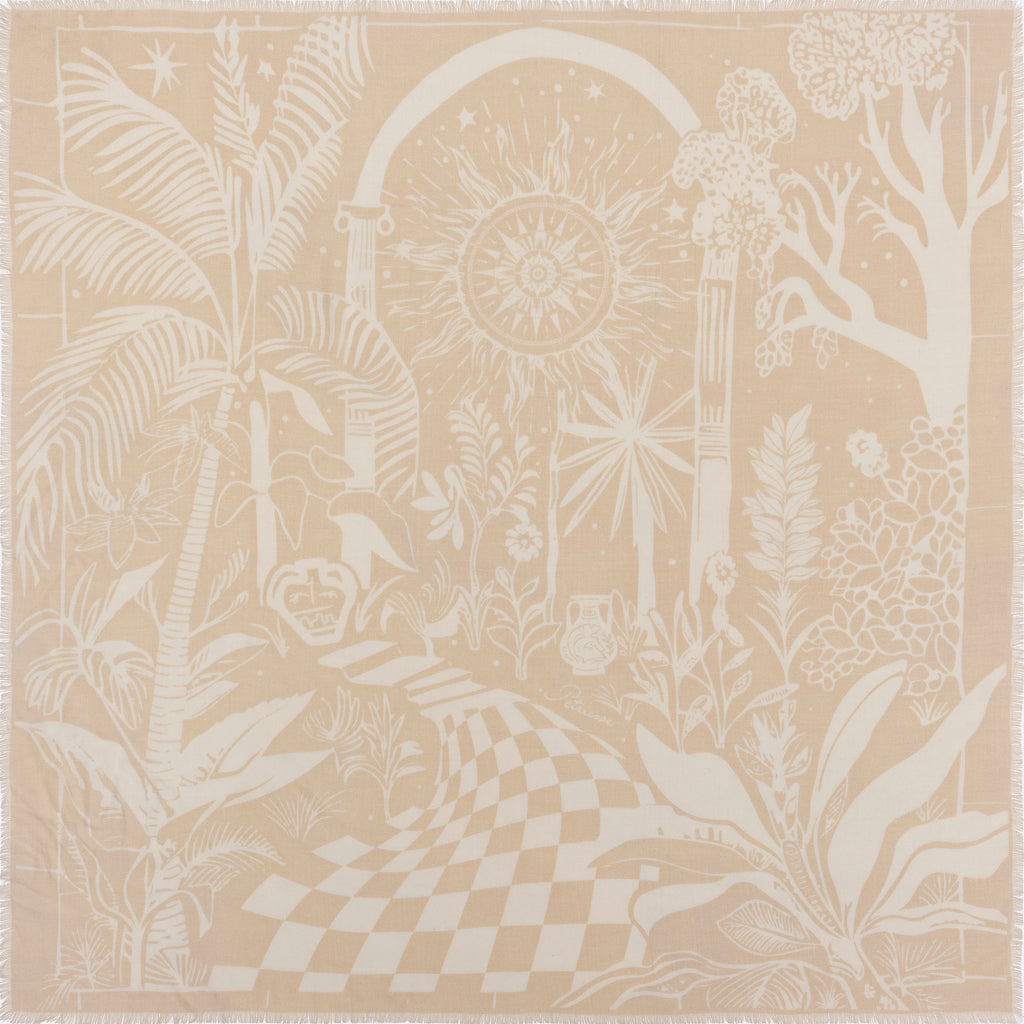 WOOL SCARF 120 - VILLA BEIGE
