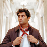 CARRE SOIE 65 - BOHEME MINI ROUGE