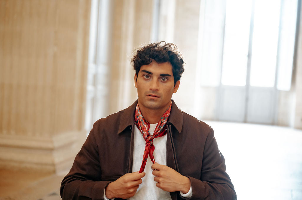 CARRE SOIE 65 - BOHEME MINI ROUGE