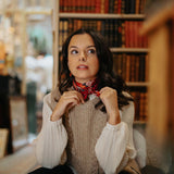CARRE SOIE 65 - BOHEME MINI ROUGE