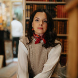 CARRE SOIE 65 - BOHEME MINI ROUGE