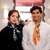 SILK SCARF 105 - FANNY ORANGE