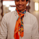 SILK SCARF 105 - FANNY ORANGE