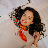 SILK SCARF 105 - FANNY ORANGE
