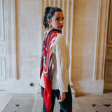 CARRE LAINE 120 - ISADORA ROUGE