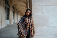 WOOL STOLE - MAGELLAN BROWN
