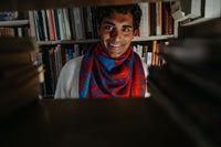 WOOL SCARF 100 - OLIVIER ROYAL BLUE