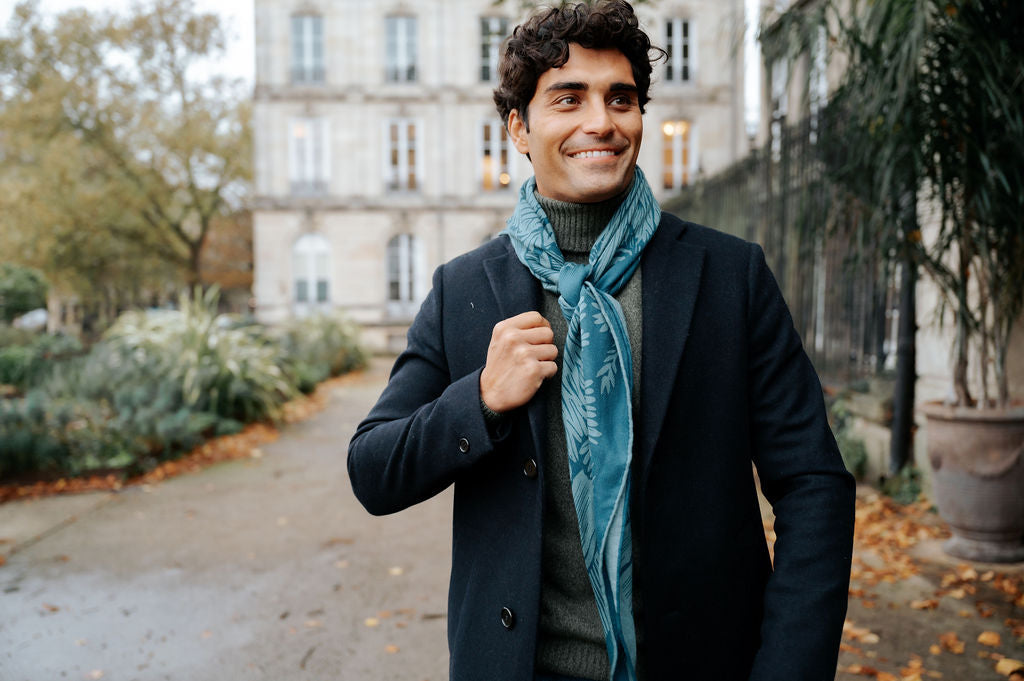 WOOL SCARF 100 - OLIVIER EMERALD