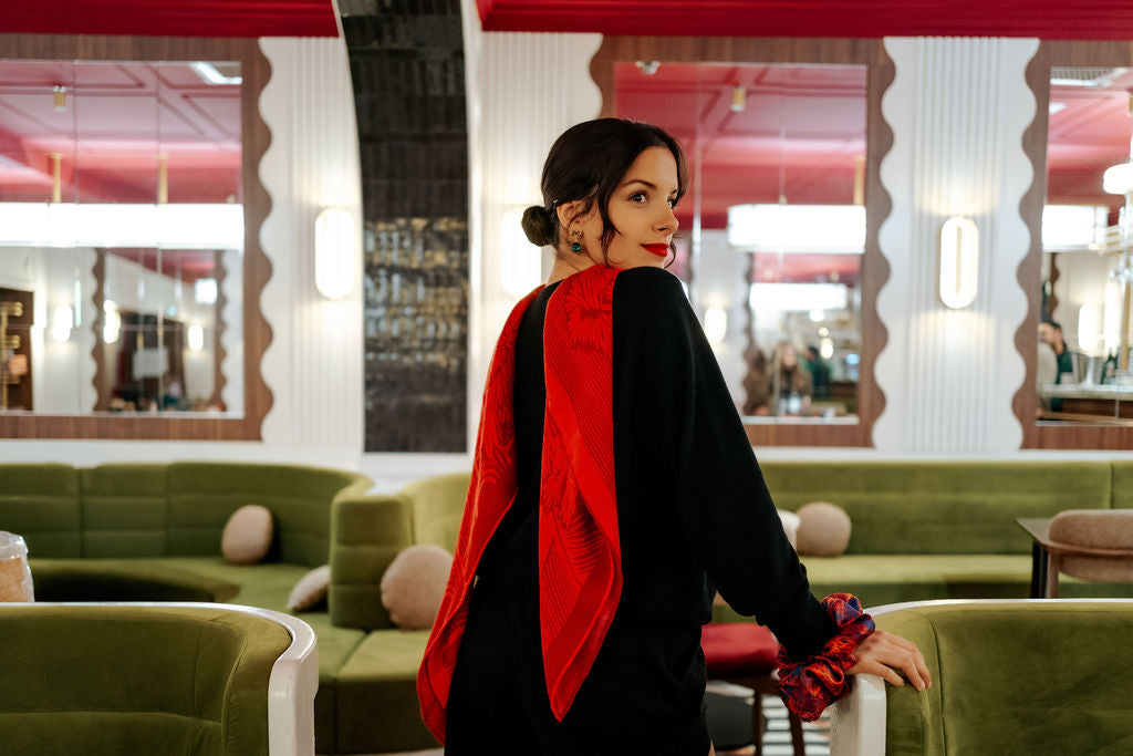 WOOL SCARF 100 - OLIVIER FUCHSIA