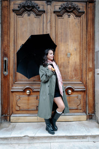 WOOL SCARF 100 - OLIVIER POWDER PINK