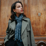CASHMERE STOLE - OSCAR BLUE