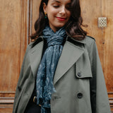 CASHMERE STOLE - OSCAR BLUE