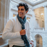 CASHMERE STOLE - OSCAR BLUE