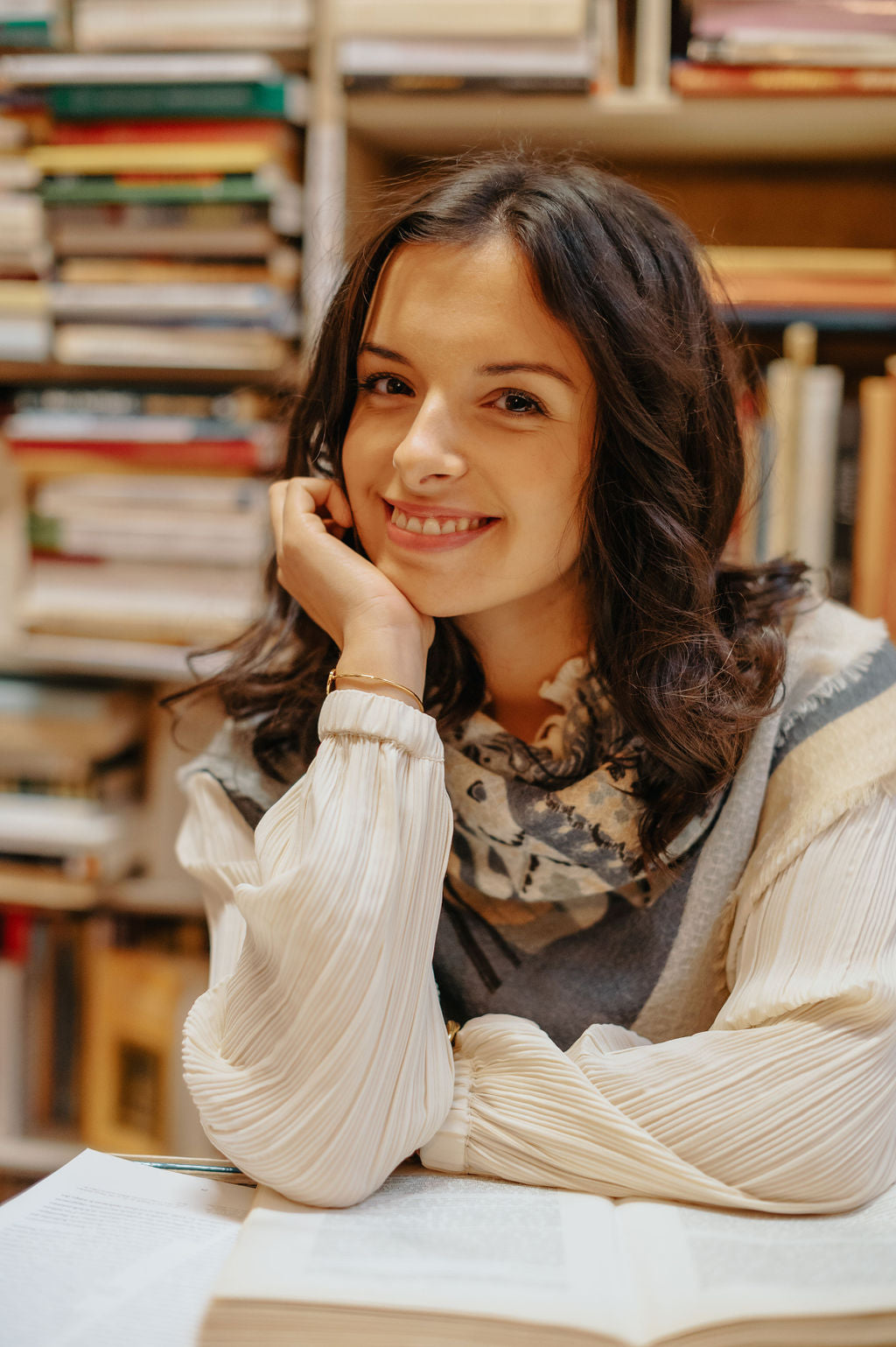 WOOL SCARF 120 - PARIS BEIGE