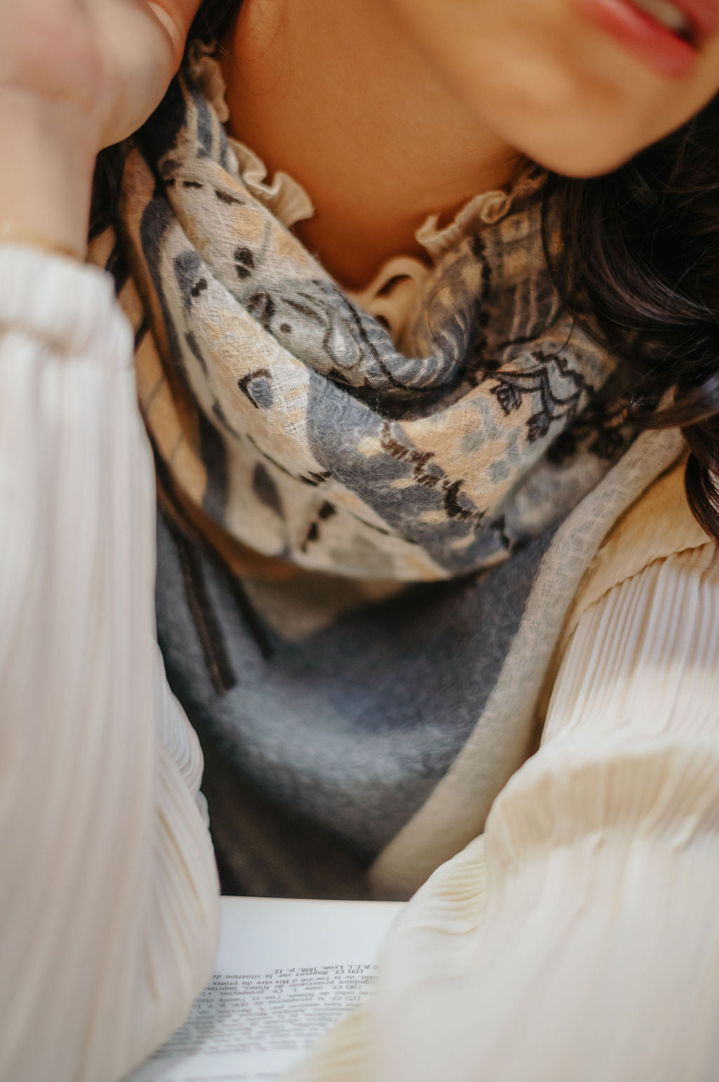 WOOL SCARF 120 - PARIS BEIGE