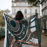CARRE LAINE 120 - SOUS LE CIEL DE PARIS KAKI