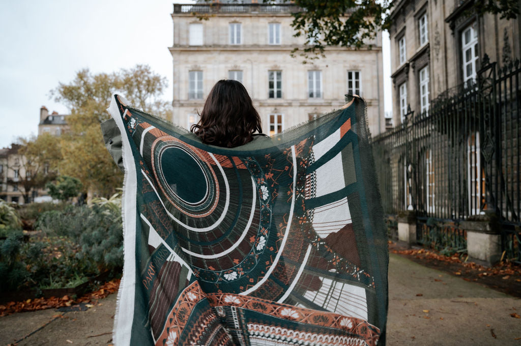 WOOL SCARF 120 - PARIS KHAKI