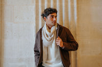 WOOL SCARF 120 - VILLA BEIGE