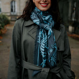 WOOL SCARF 120 - VILLA SKY GRAY
