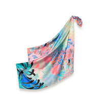 Carré en soie 90x90cm YSEULT ORANGE – Écharpe pour femme | Petrusse