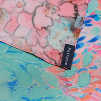 Carré en soie 90x90cm YSEULT ORANGE – Écharpe pour femme | Petrusse