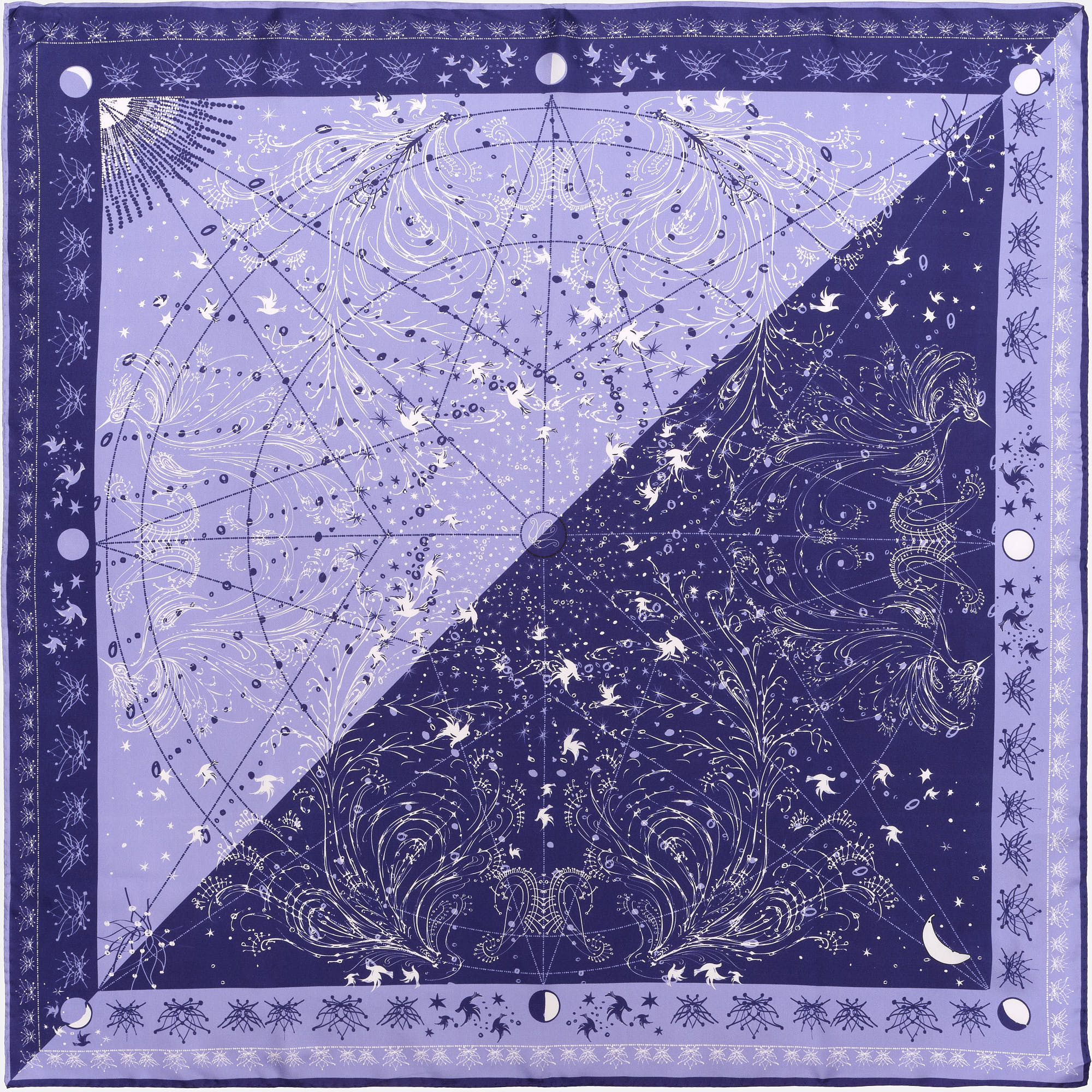 CARRE SOIE 90 - ZENITH LILAS