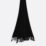 Écharpe En Cachemire Petrusse Alma Noir Pour Femme Et Homme