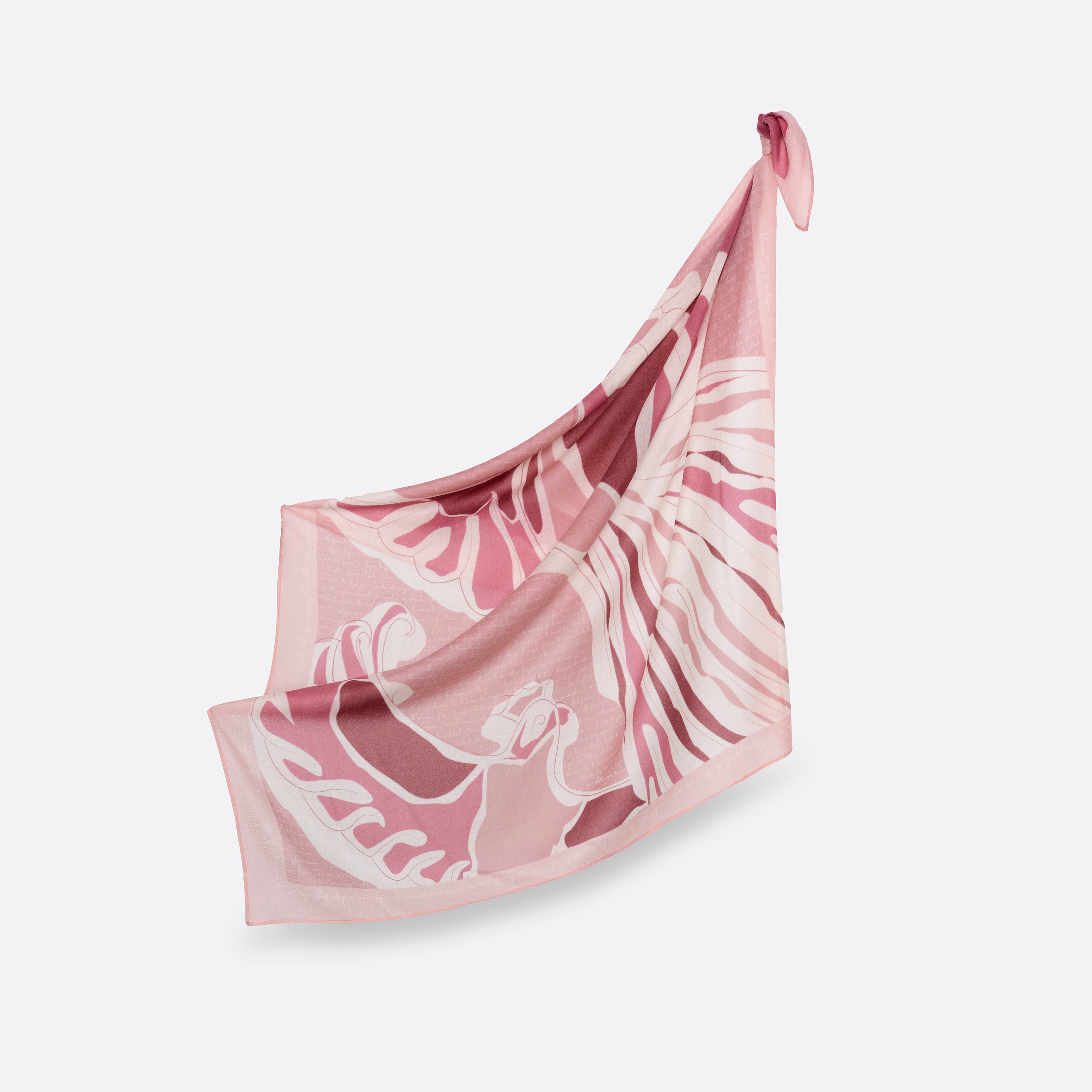 Carre Cachemire 105 Petrusse Aube Cachemire Rose Poudre