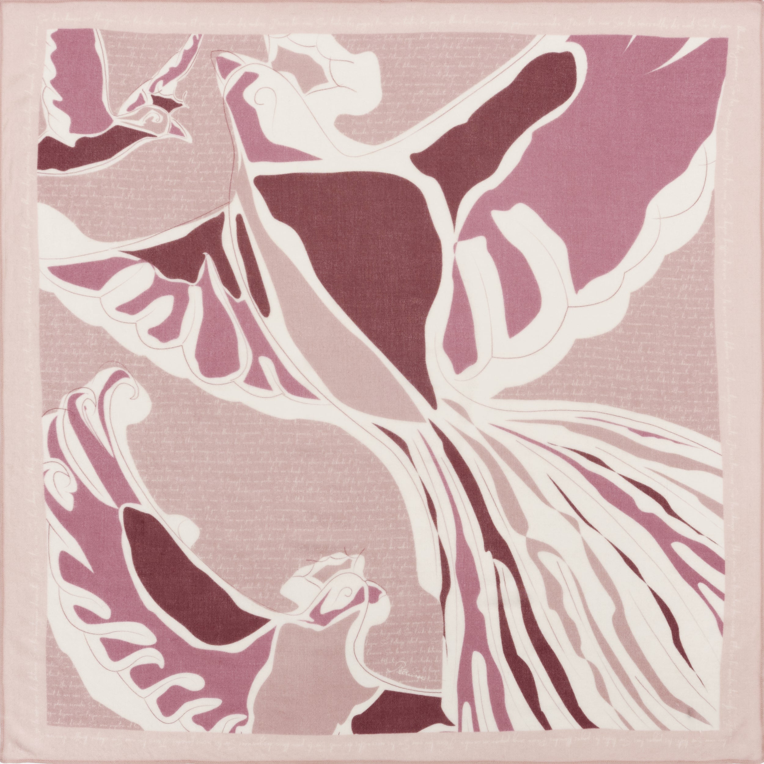Carre Cachemire 105 Petrusse Aube Cachemire Rose Poudre