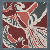 Carre Cachemire 105 Petrusse Aube Cachemire Rouge Vert